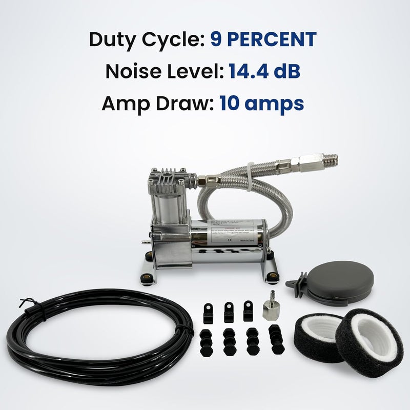 Torque 12V Heavy Duty 444c Air Compressor Kit - 120 PSI, Portable Single Port, Replaces Air Lift 16092 16192 - Compressor for Train Horns, Air Horns, Air Ride Suspension, Train Horn Systems (TR16192) - Image 4